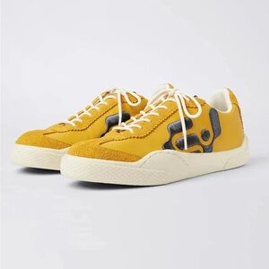 Eytys Santos Sunflower Sneakers EU 40 UK 6.5 US 9 Women Unisex Yellow Suede